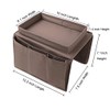 Sofa Armrest Organizer with Cup Holder Tray Chair Arm TV