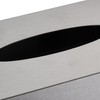 Relaxdays Cosmetic Tissues Box, Stainless Steel, Wet Wipes Container, Refillable,