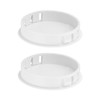 2 Pieces White Plastic Caps, Pipe Sealing Caps, Wear-Resistant Vent