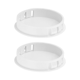 2 Pieces White Plastic Caps, Pipe Sealing Caps, Wear-Resistant Vent Pipe Covers, Spring Caps, Pipe Fittings