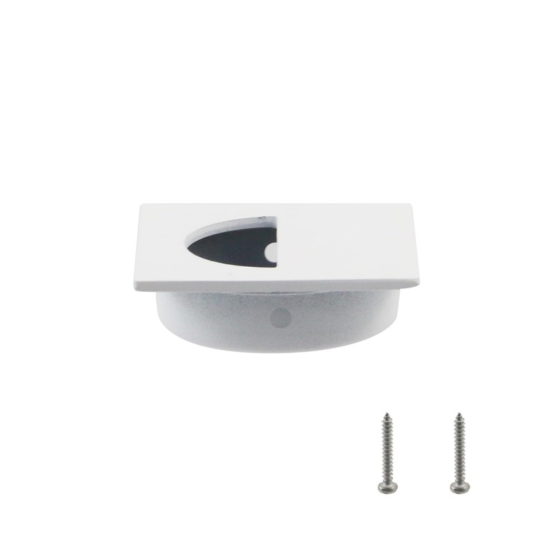 Geesatis Square Recessed Sliding Closet Door Finger Flush Pulls,Pocket Door