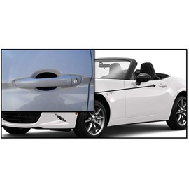 Cupeez for Cars Flat Black Auto Accessory Car Door Handle Scratchs Guards Protector Fits Mazda Miata MX-5 (2pk)