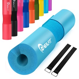 NEALFIT Barbell Pad Squat Pad for Squats—Squat Bar Pad—Great for Weightlifting,Lunges and Hip Thrusts—Foam Sponge Pad—Fit Standard and Olympic Bars Perfectly (Cyan)