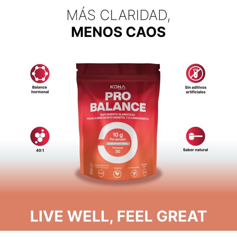Pro Balance Myo y D-Chiro Inositol 40:1 Sin Sabor 300