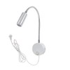 WeFoonLo 3W Wall Mounted Reading Light Flexible Gooseneck LED Sconce