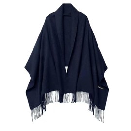 FairyCity Women's Pashmina Shawls and Wraps for Evening Dresses, Large Soft cashmere Wedding Shawl Solid Color dark blue