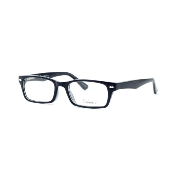 Calabria Enhance 3928 Kids Rectangular Reading Glasses +3.00 Black Crystal