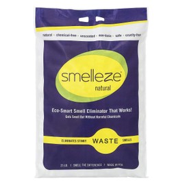 SMELLEZE Natural Animal Waste Smell Deodorizer: 25 lb. Granules Rid Fecal & Urine Smell