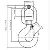 Crane Hook, 28 Tons Breaking Force Large Opening Flexible Rotating