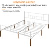 Yaheetech Queen Size Metal Bed Platform Simple Industrial Style Bedroom
