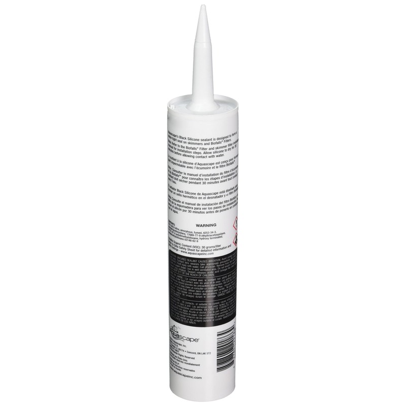 Aquascape Black Silicone Sealant, Safe for Fish, 10.1-ounce |29186