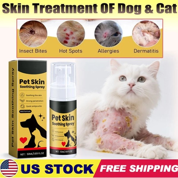 Unbranded 2025 New Pet Skin Treatment Spray for Dogs &