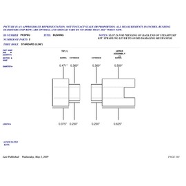Penn State Industries PKSPBU 2pc Bushing Set for Steampump Click Ballpoint Pen Kit Woodturning Project