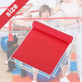 SGERUFZ Fitness Bands Exercise Band with Carry Bag & Exercise Instructions for Yoga, Pilates, Strength Training, Physiotherapy