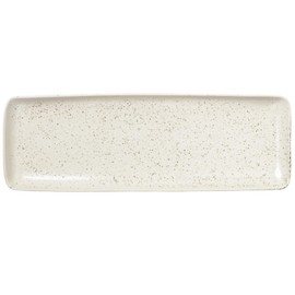 Broste Copenhagen Nordic 14533427 Rectangular Stoneware Serving Platter 12.5 x 35 x 2.5 cm Vanilla