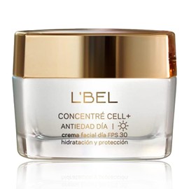 L'BEL - Concentré Cell + Día Crema para Rostro 50 g, Crema Facial Antiedad, Hidrata y Protege la Piel, Protección FPS 30, Reduce Líneas de Expresión y Arrugas, Tecnología de Acción Celular