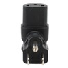 4pcs for NEMA 5‑15P to IEC320 C13 Converter 90 Degree