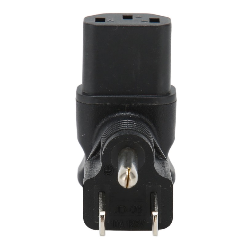 4pcs for NEMA 5‑15P to IEC320 C13 Converter 90 Degree