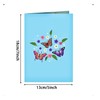 Nhgkju 3D Stereoscopic Greeting Card Butterfly Flower Valentine's Day Teacher's