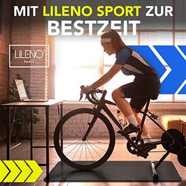 LILENO SPORTS Bodenschutzmatte (90x200 cm) - extra wiederstandsf√§hige Laufband Matte 8 mm Dicke - Fitness Unterlegmatte f√ºr Crosstrainer, Rollentrainer und andere Fitnessger√§te