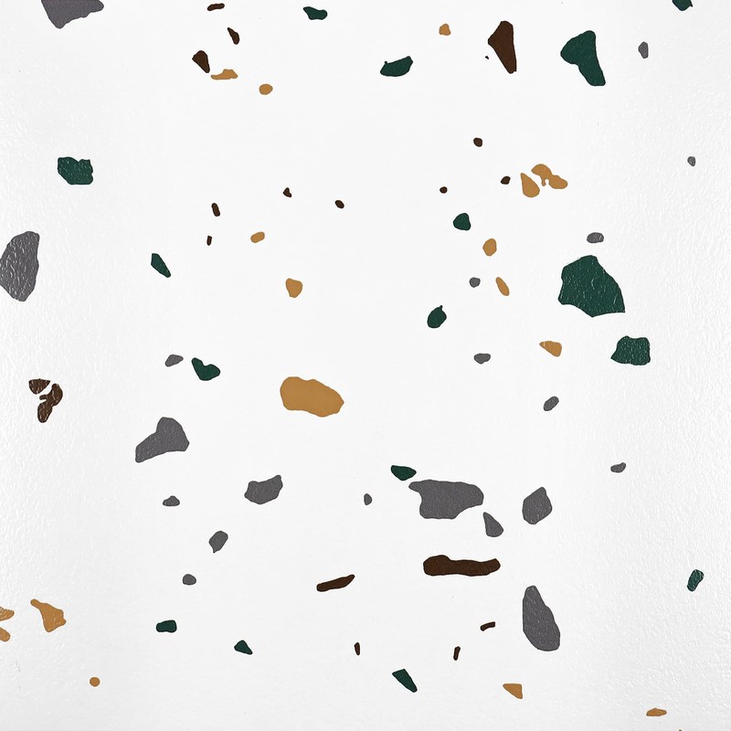 VaryPaper 12"x12" 10 Pack White Terrazzo Peel and Stick Floor