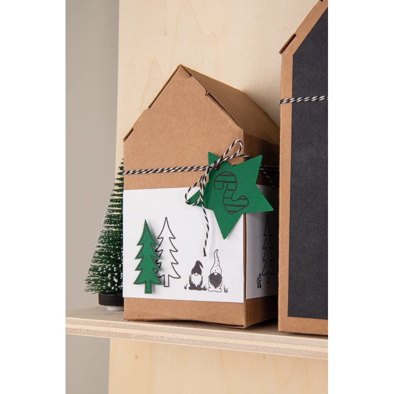 Rayher 67378521 Folding Box House for Filling, 7.5 x 7.5