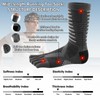 Okdance Mid-length Running Toe Socks Men Coolmax Material Quick Drying