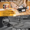 Saker Mini Multi-Functional Table Saw,Mini Table Saws for Crafts,Portable Mini