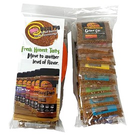 Dizzy Pig Original Seasoning & Rub Blends Sampler Pack (17 Individual Samples) - Hand Made in the USA - Each Pack Seasons 2-4 lbs of Food - MSG Free, Gluten Free