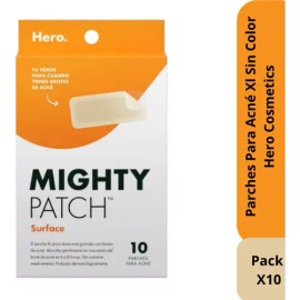 Pack X10 Parches Para Acné Xl Sin Color Hero Cosmetics