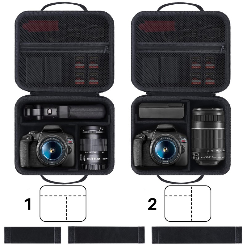 Lebakort Hard Carry Case Compatibie with Canon EOS 2000D /