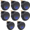 Taiss/8Pcs Rocker Toggle Switch Round 20A 12V DC ON/OFF SPST