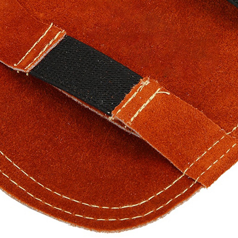 Heat Shield Split Cowhide Leather Aluminized Back Welding Hand Pad