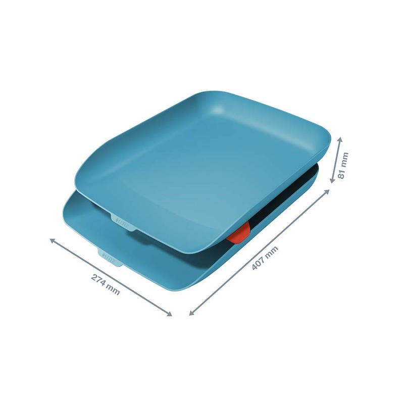 Leitz Cosy Series 53581061 A4 Letter Tray Set of 2