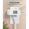 DEWENWILS 24 Hour Programmable Digital Timer Outlet, Timers for Electrical