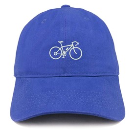 Trendy Apparel Shop Mountain Bike Embroidered Unstructured Cotton Dad Hat - Royal