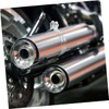 Gatuida Motorcycle Exhaust Clamp Support Stainless Steel Clamp Pipe for