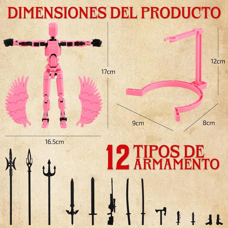 Figura de acción Toy 13 articulada 3D – Set de