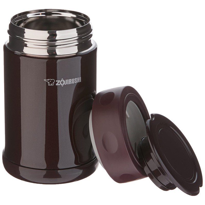 Zojirushi Stainless Steel Food Jar, Medium, Dark Brown
