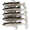 Goture Swimbait Worm Jig Realistic Soft Lure Set (3.3 inches