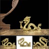 Shun Fortune Dragon Crystal Golden Dragon 0.6 inch (15 mm)