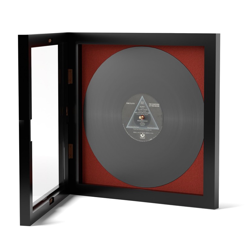 Rustic State Vinyl Record Frame with Front Cover for Album