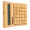 Bamboo Calculator Solar Powered Battery Powered Eco Friendly Function Calculator