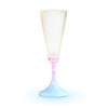 Light Up Champagne Glass with Long Spiral Stem (Set of