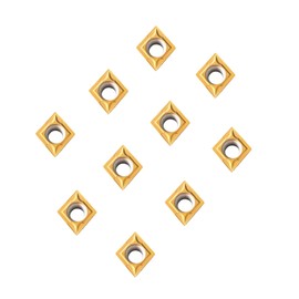 10PCS CCMT09T304 (TCMT32.51) Carbide Turning Inserts for CNC Lathe Cutting Tools,SCLCR Holder Boring Bars