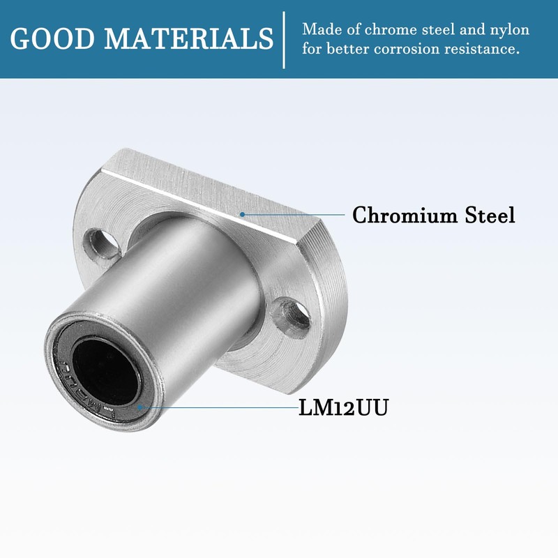 QUARKZMAN LMH8UU Linear Ball Bearings x 2 Pieces Chrome Steel