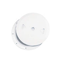 Nuova Rade Round Inspection Boat Hatch for Marine Boat Yachts/Detachable Lid, w/Hinges - Easy Opening/UV-Resistant high-Grade ASA Plastic, White 5,9" (150mm) ISO12216