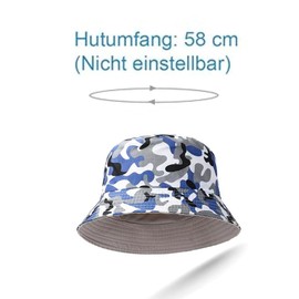 Bucket Hat, Summer Fisherman Sunshade Caps Unisex Cotton Bucket Hat Sun Hat UV Protection Sun Cap Fisherman Fishing Cap Bucket Hat Reversible Cotton Summer Cap for Hiking Camping Travel Fishing