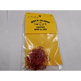 Eagle Claw 570 Jig Hooks Red 100 ct - 6