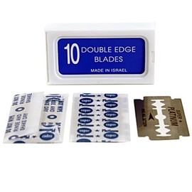 20 Crystal"SUPER +" Stainless Steel Platinum Coated Double Edge Safety Razor Blades A.K.A IP blades